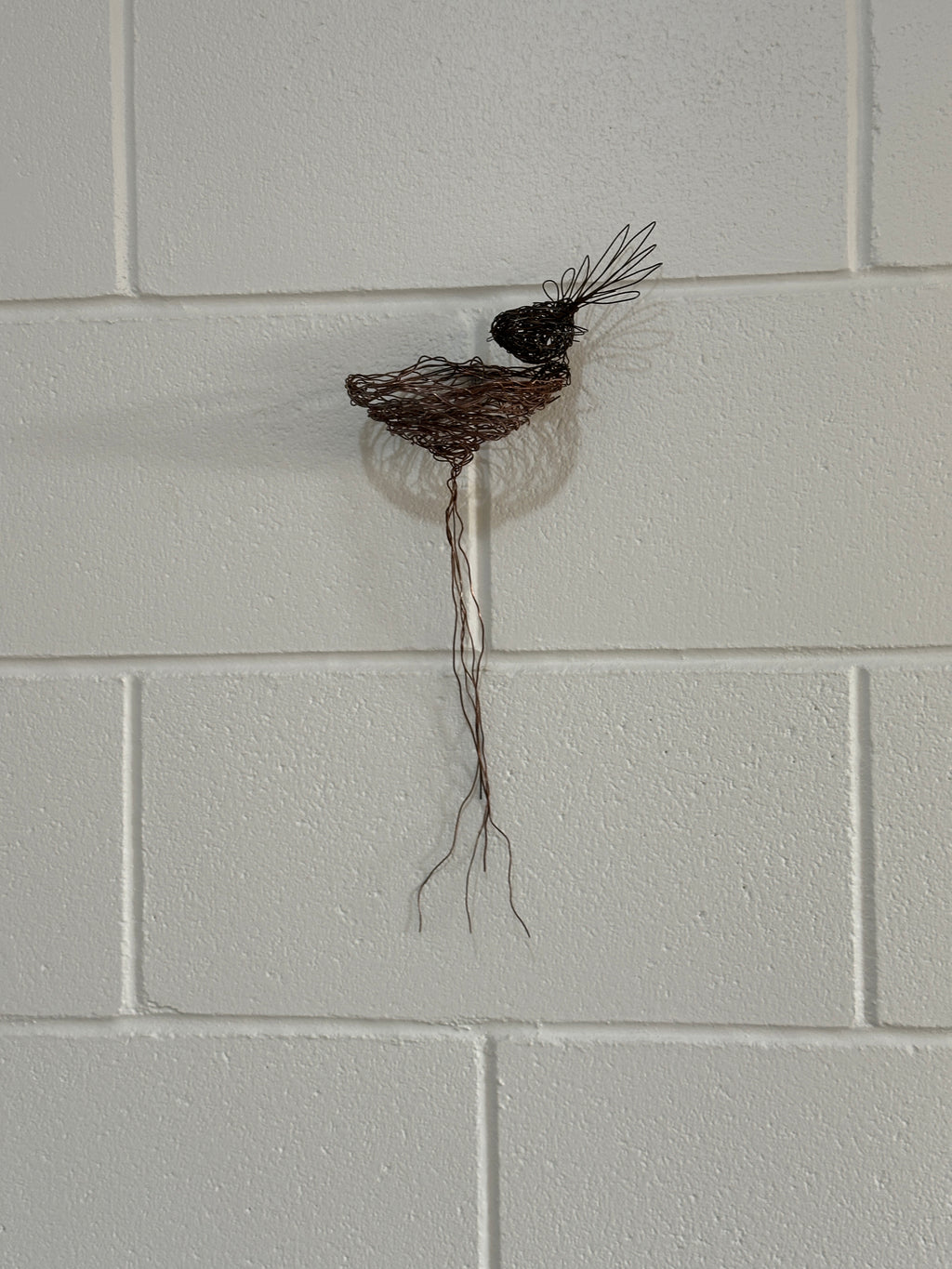 Fantail and nest wall sculpture