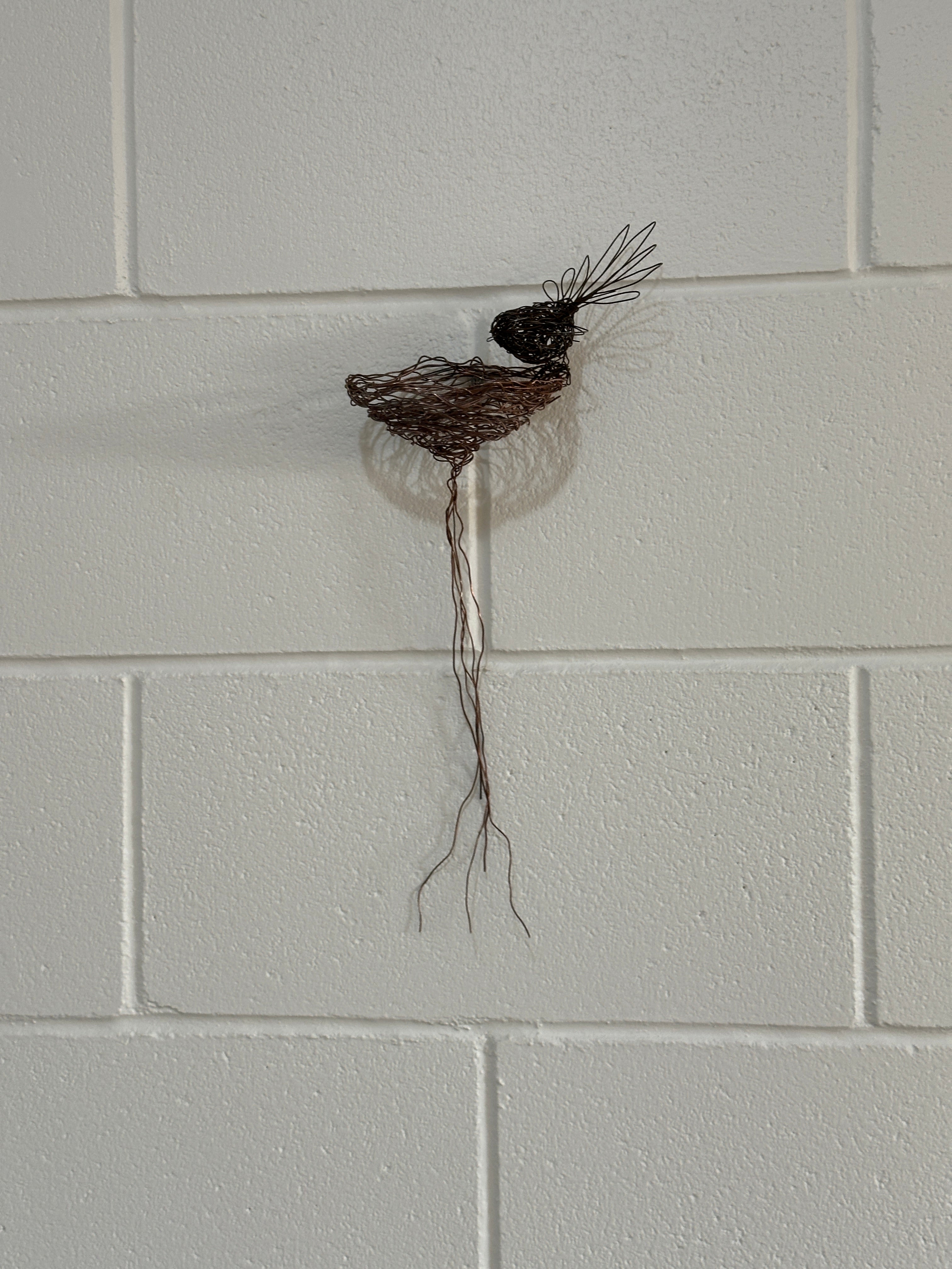 Fantail and nest wall sculpture